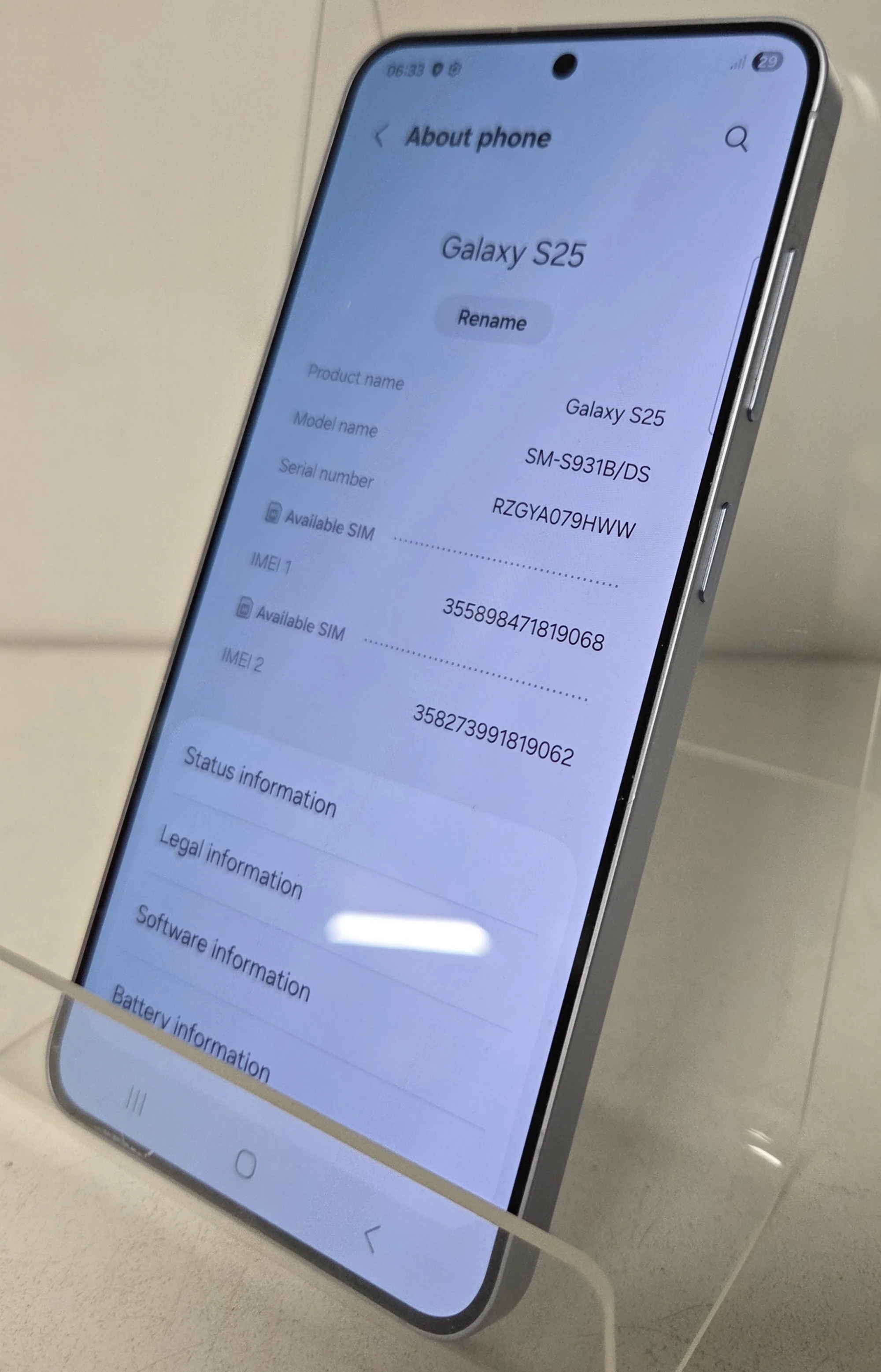 Samsung Galaxy S25 26GB - Unlocked - Image 3