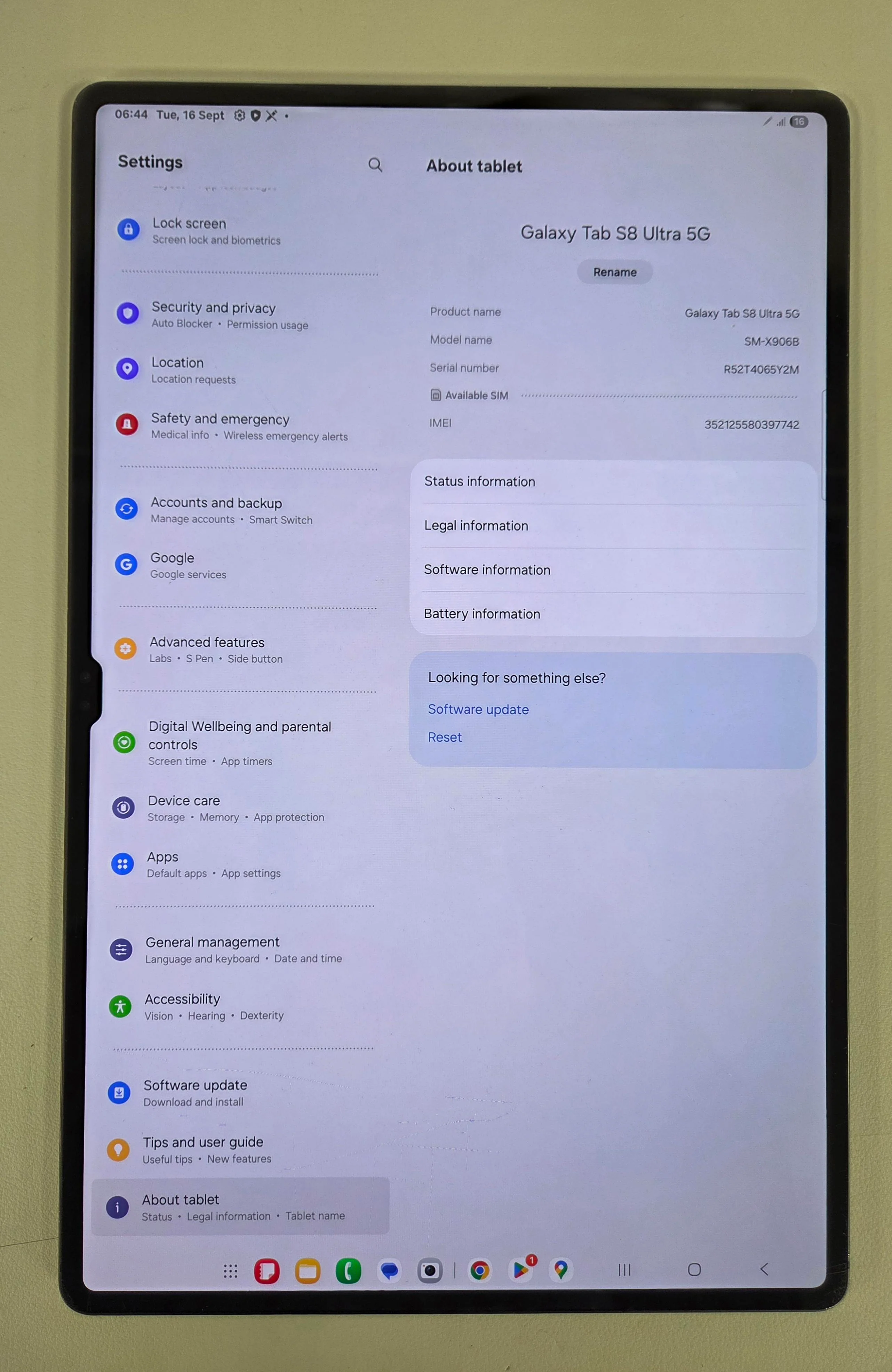 Samsung Galaxy Tab S8 Ultra 128GB With Pen - Graphite, WiFi. Boxed Any Network - Image 3