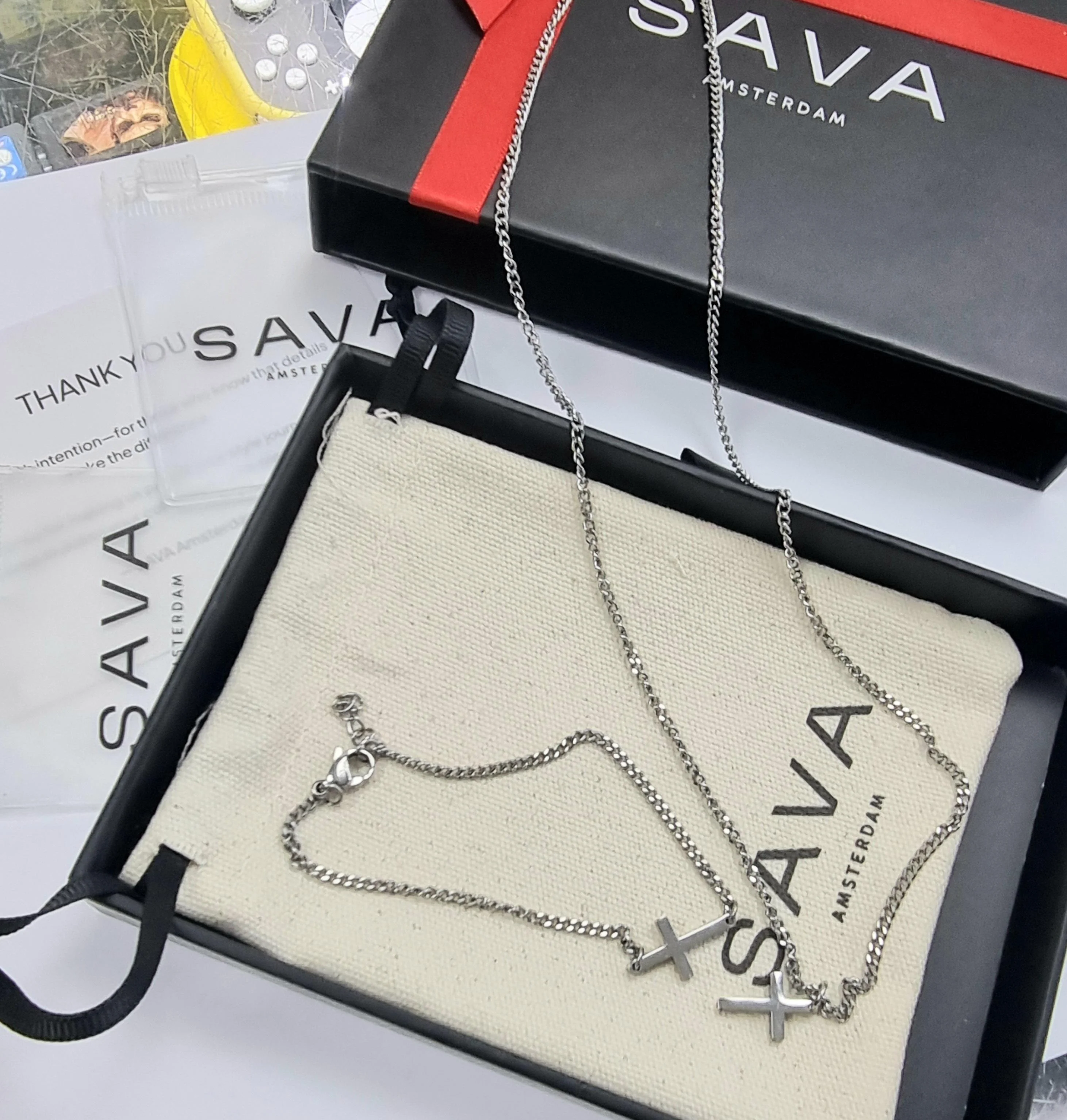 SAVA Bracelet & Necklace Set