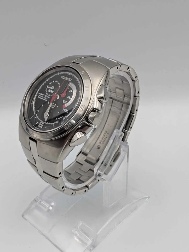 Seiko Arctura 7L22 0AA0 Kinetic Chronograph Watch. Released in 2003. Rare. Unboxed (Small bracelet) - Image 2