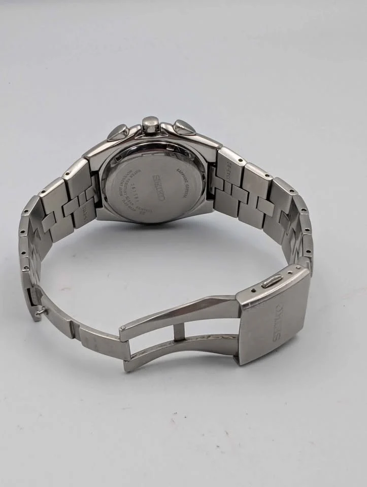 Seiko Arctura 7L22 0AA0 Kinetic Chronograph Watch. Released in 2003. Rare. Unboxed (Small bracelet) - Image 3