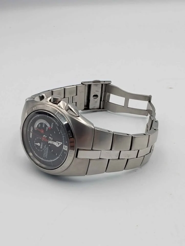 Seiko Arctura 7L22 0AA0 Kinetic Chronograph Watch. Released in 2003. Rare. Unboxed (Small bracelet) - Image 4