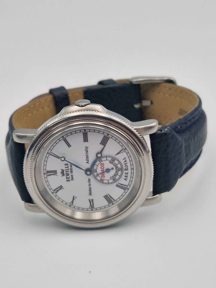 Sewills Admiralty “Ark Royal” Wristwatch – Automatic – Military Style – Unboxex With Leather Strap - Image 4