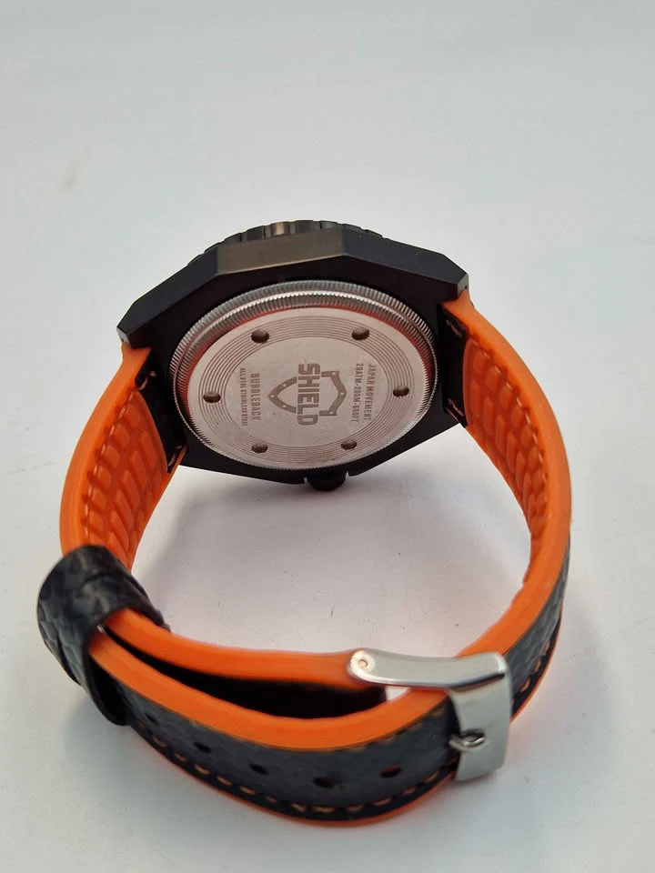 Shield Bubbleback Watch Mens Pro Diver Quartz Watch - Unboxed With Rubber Strap - Image 4