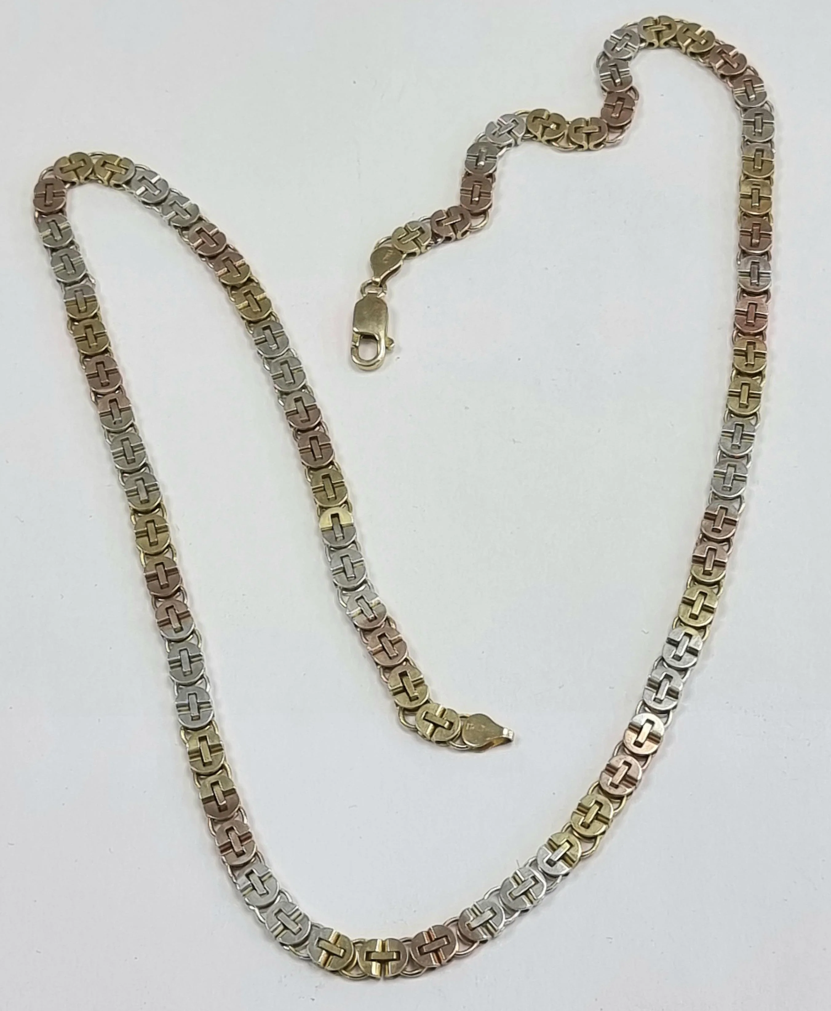 Silver 3 Coloured 26" Chain