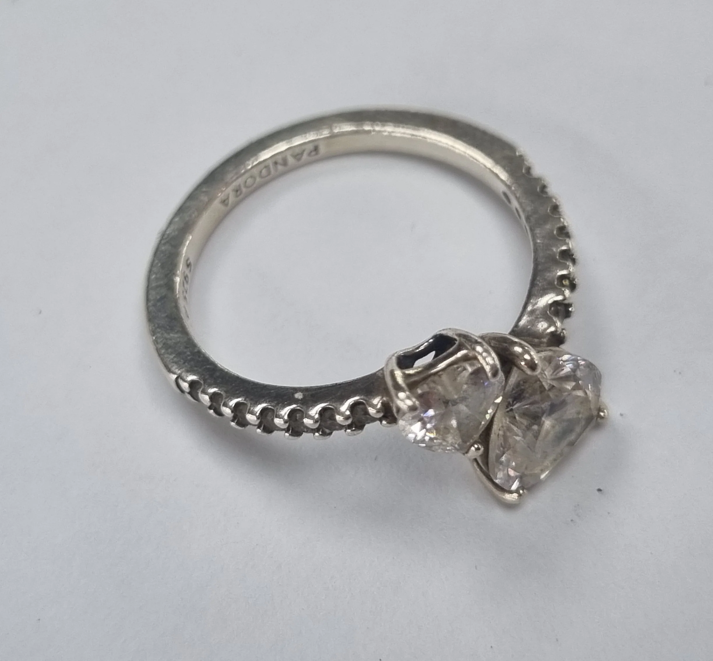 Silver Pandora Ring Size L1/2 - Image 2