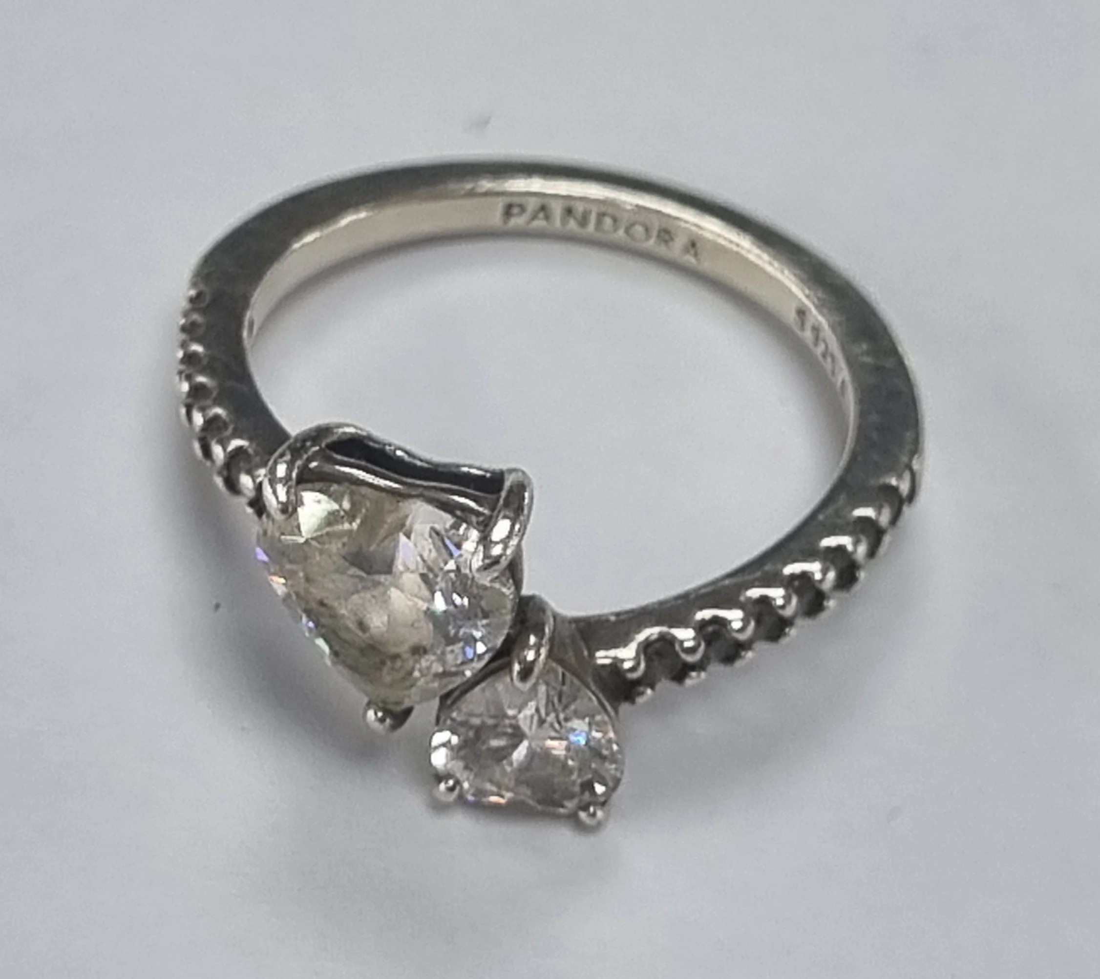 Silver Pandora Ring Size L1/2 - Image 3