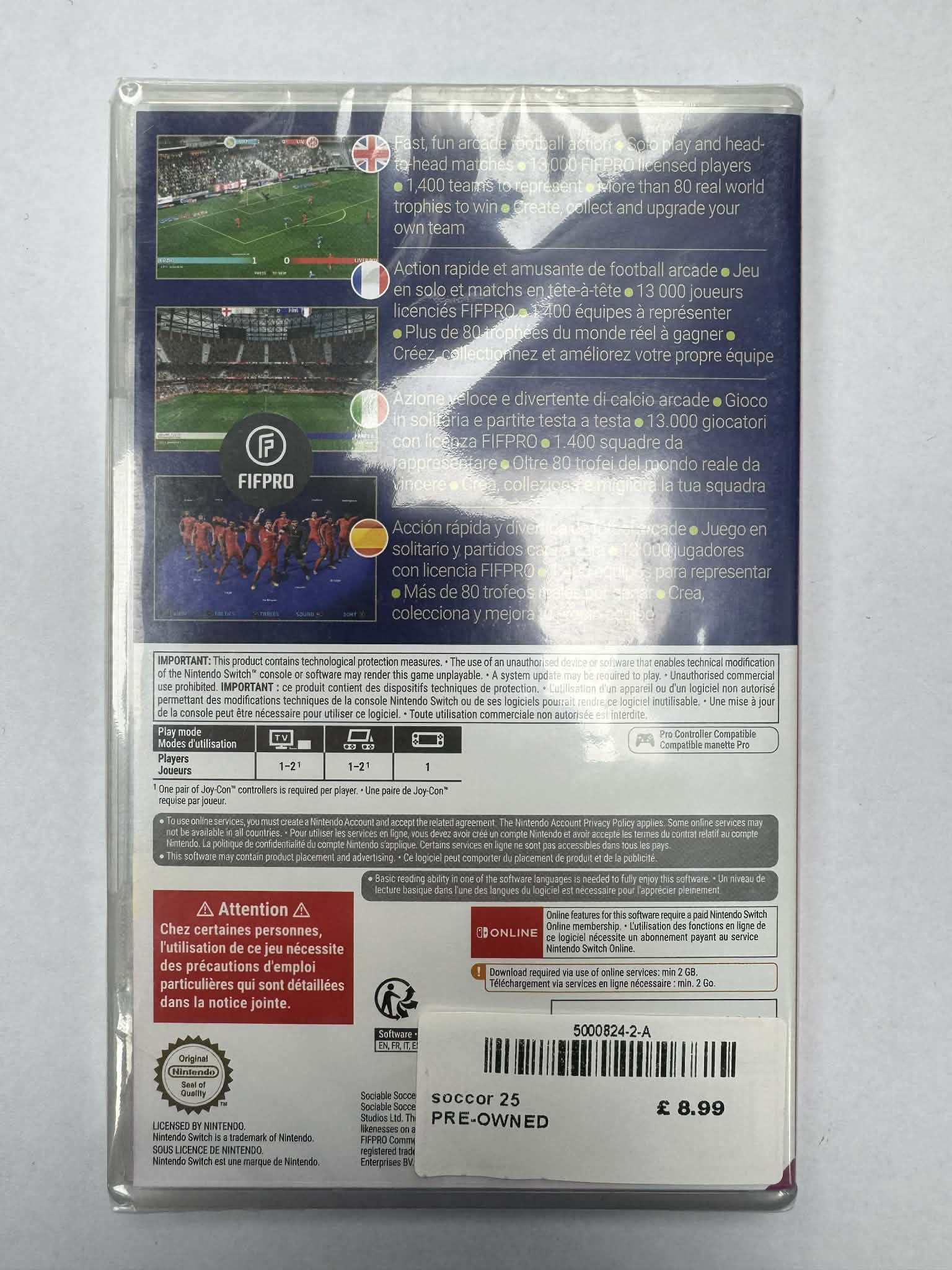 Sociable Soccer 25. Nintendo Switch. - Image 2