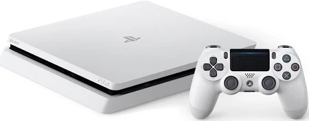 Sony PlayStation 4 500GB Slim Console - White & 3 Games