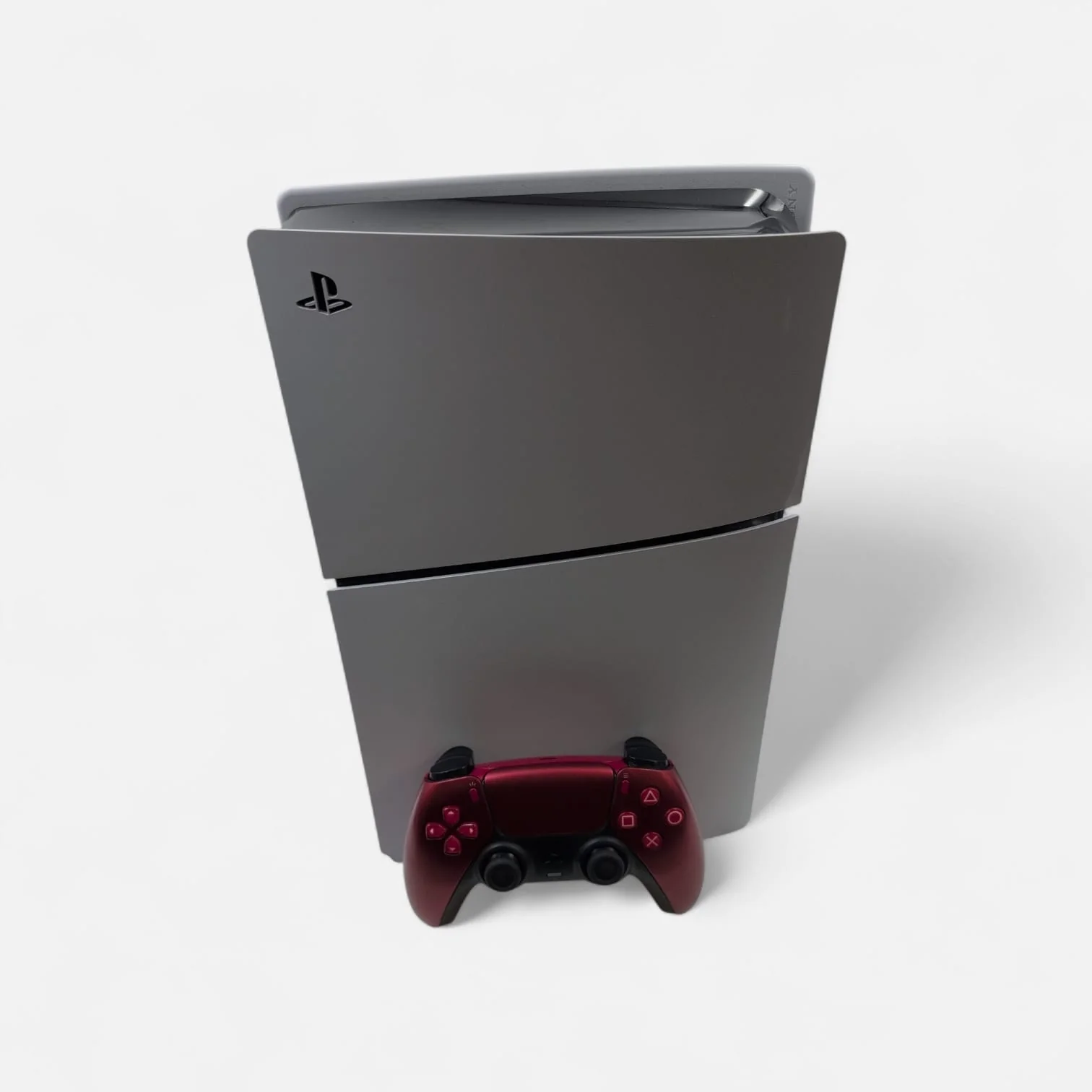 Sony PlayStation 5 Slim Digital Edition 1TB White with Red DualSense Controller