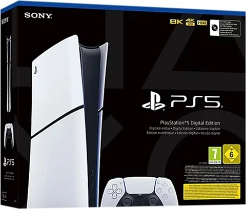 SONY Playstation 5 Slim Digital Edition Console, 1TB, White, Boxed
