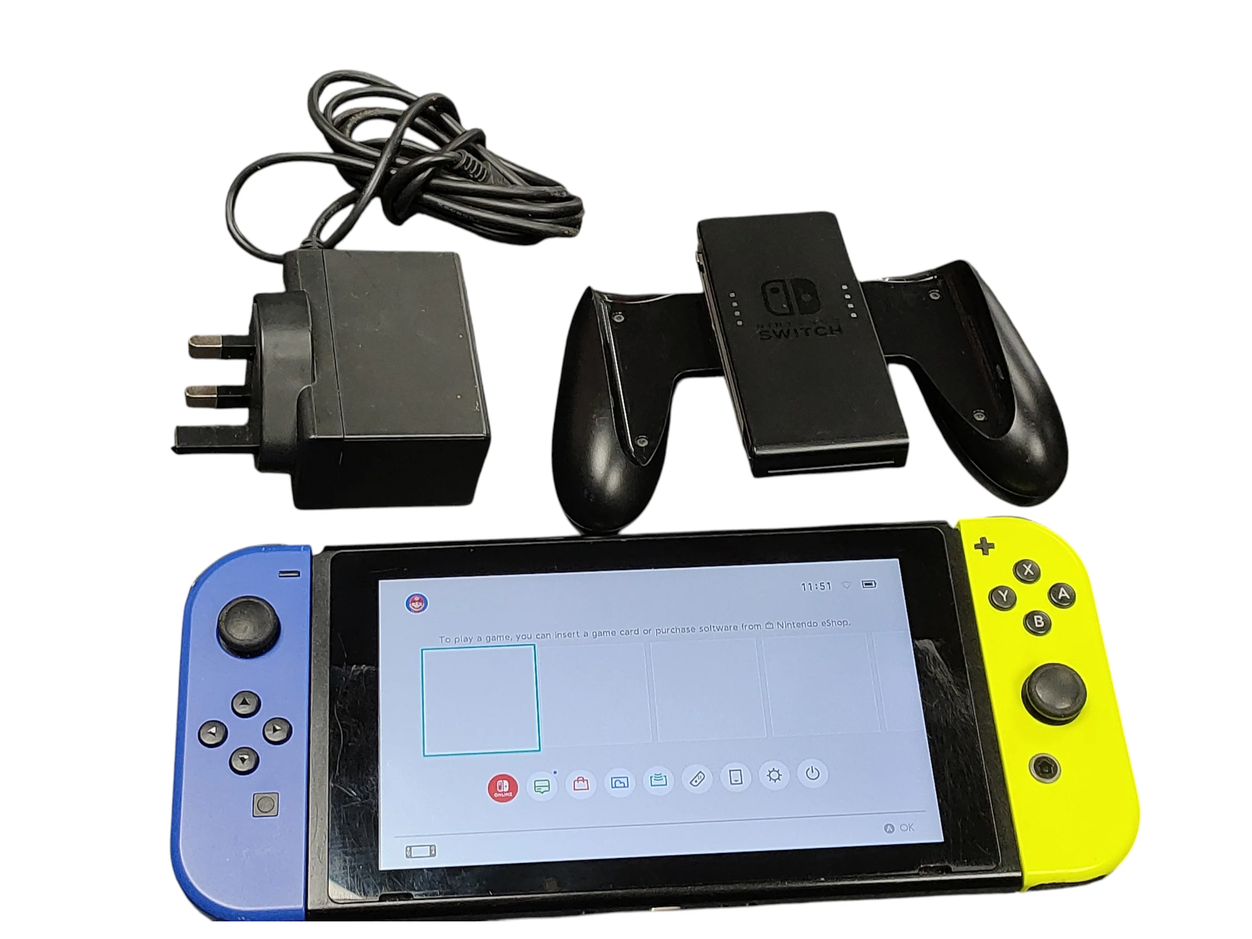 Nintendo Switch Yellow/Blue **Unboxed**