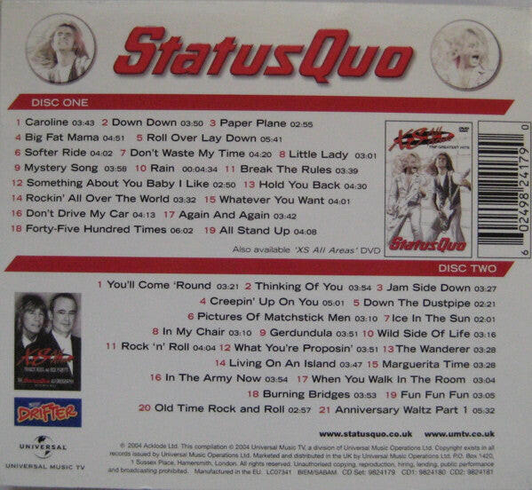 Status Quo ‎– XS All Areas - The Greatest Hits - Image 2