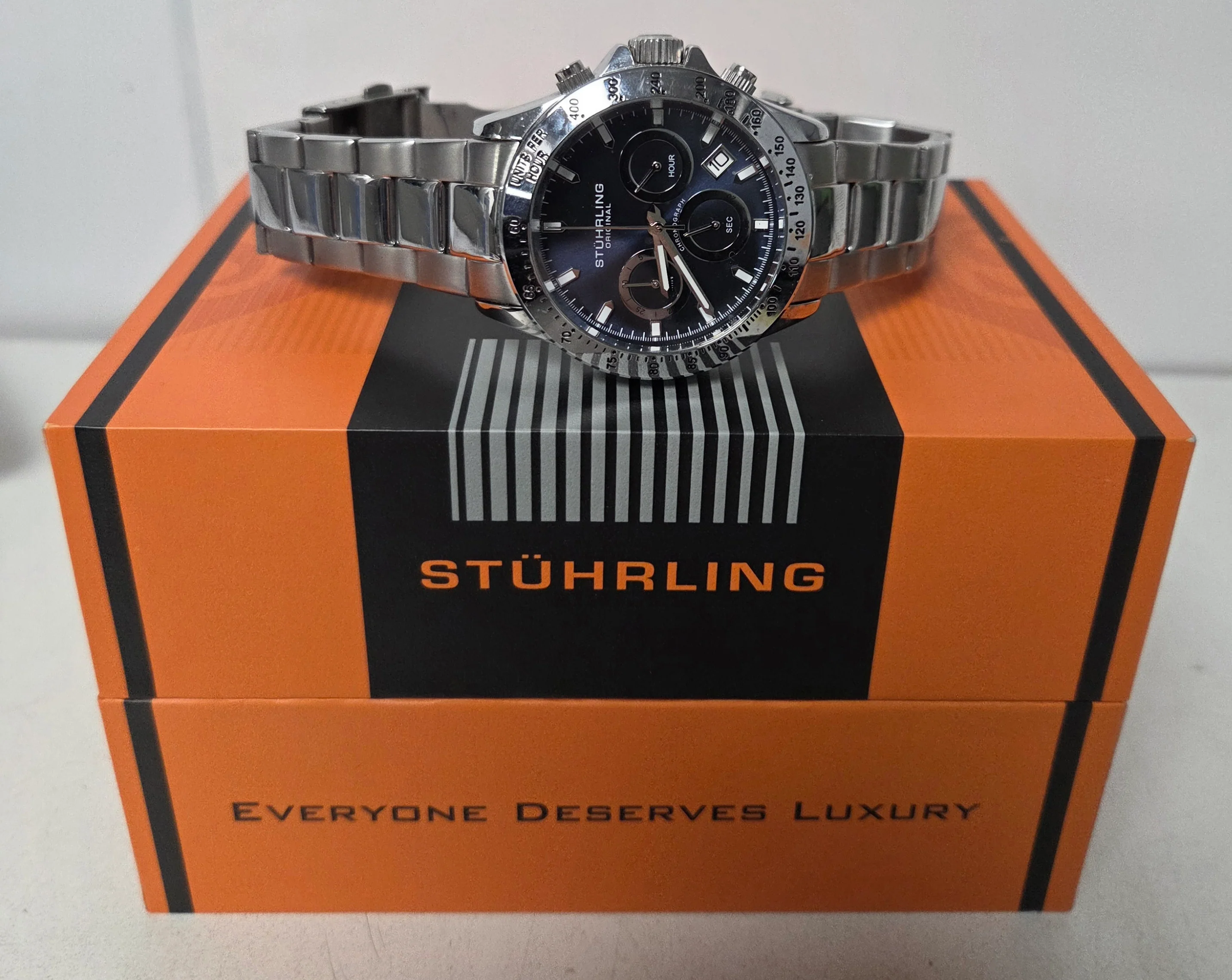 Stuhrling Original Ultima 3960 Quartz 42mm Chronograph - Image 3