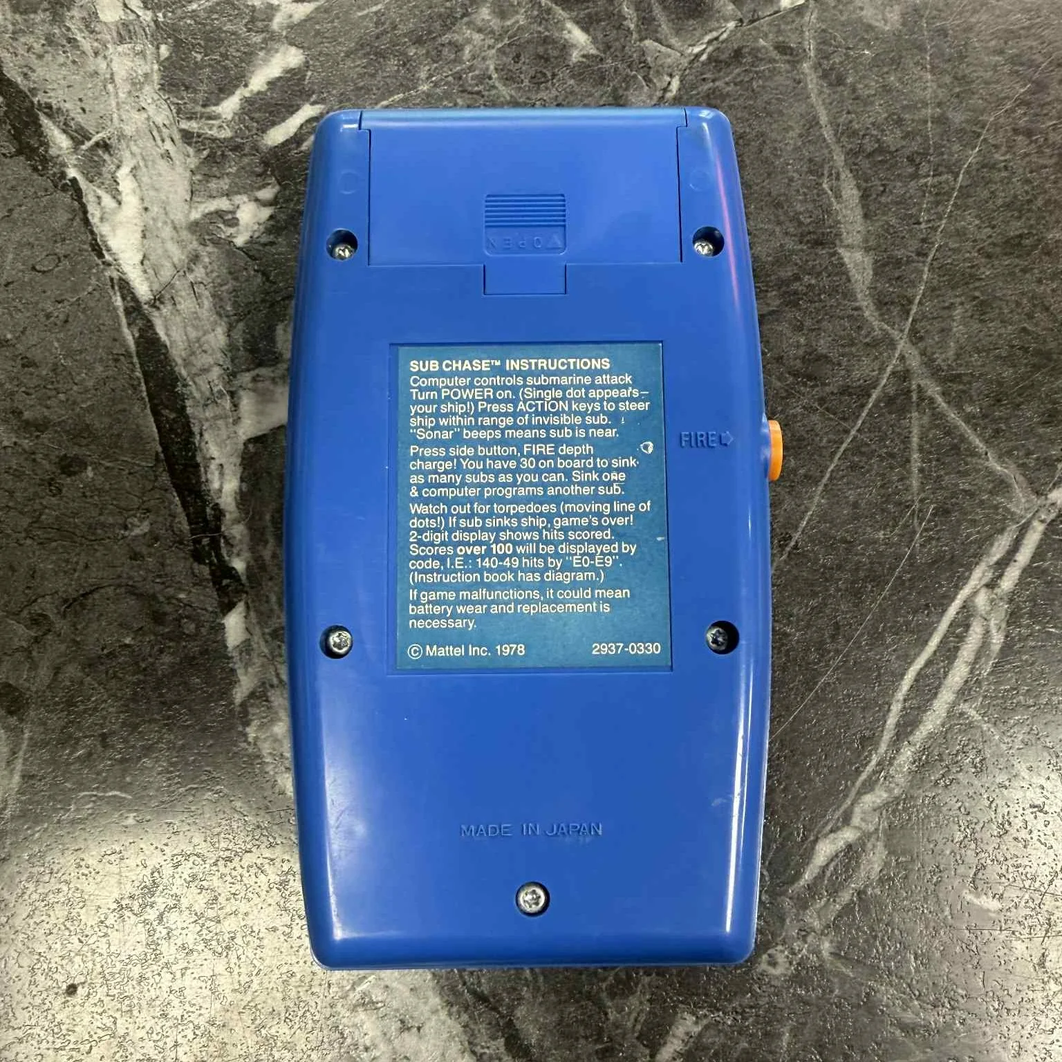 Sub Chase LED Handheld Game Mattel 1978 - Image 3
