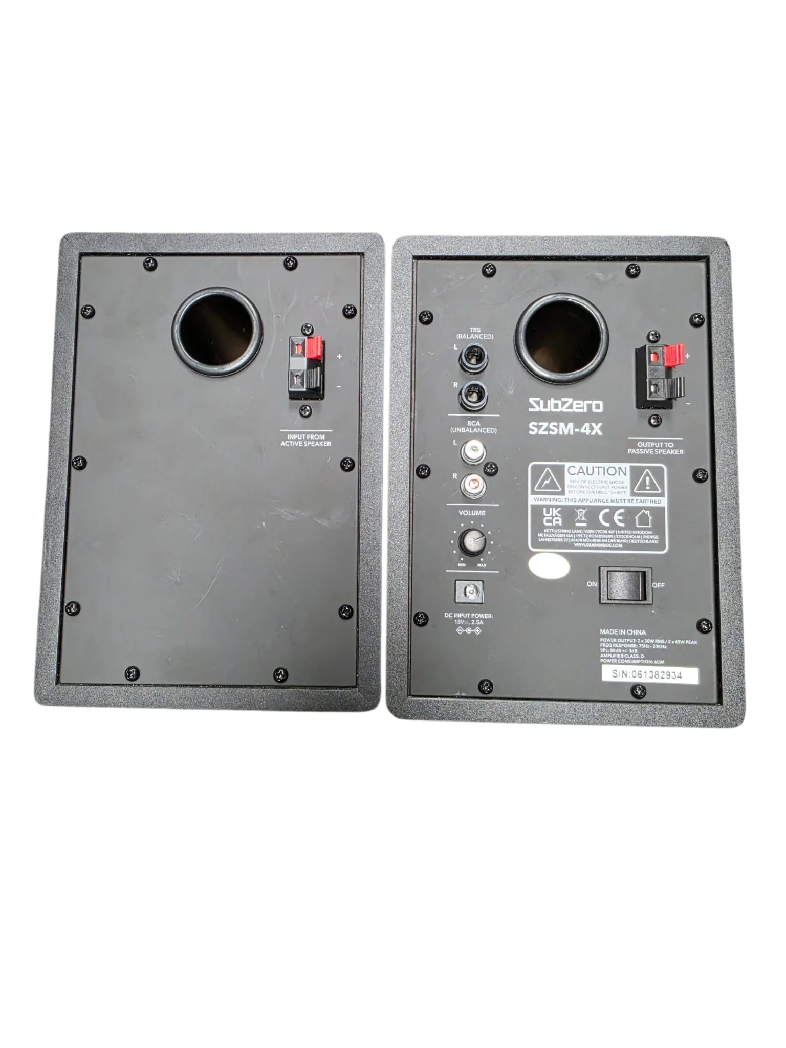 SubZero SZSM-4X Studio Monitors - Image 3
