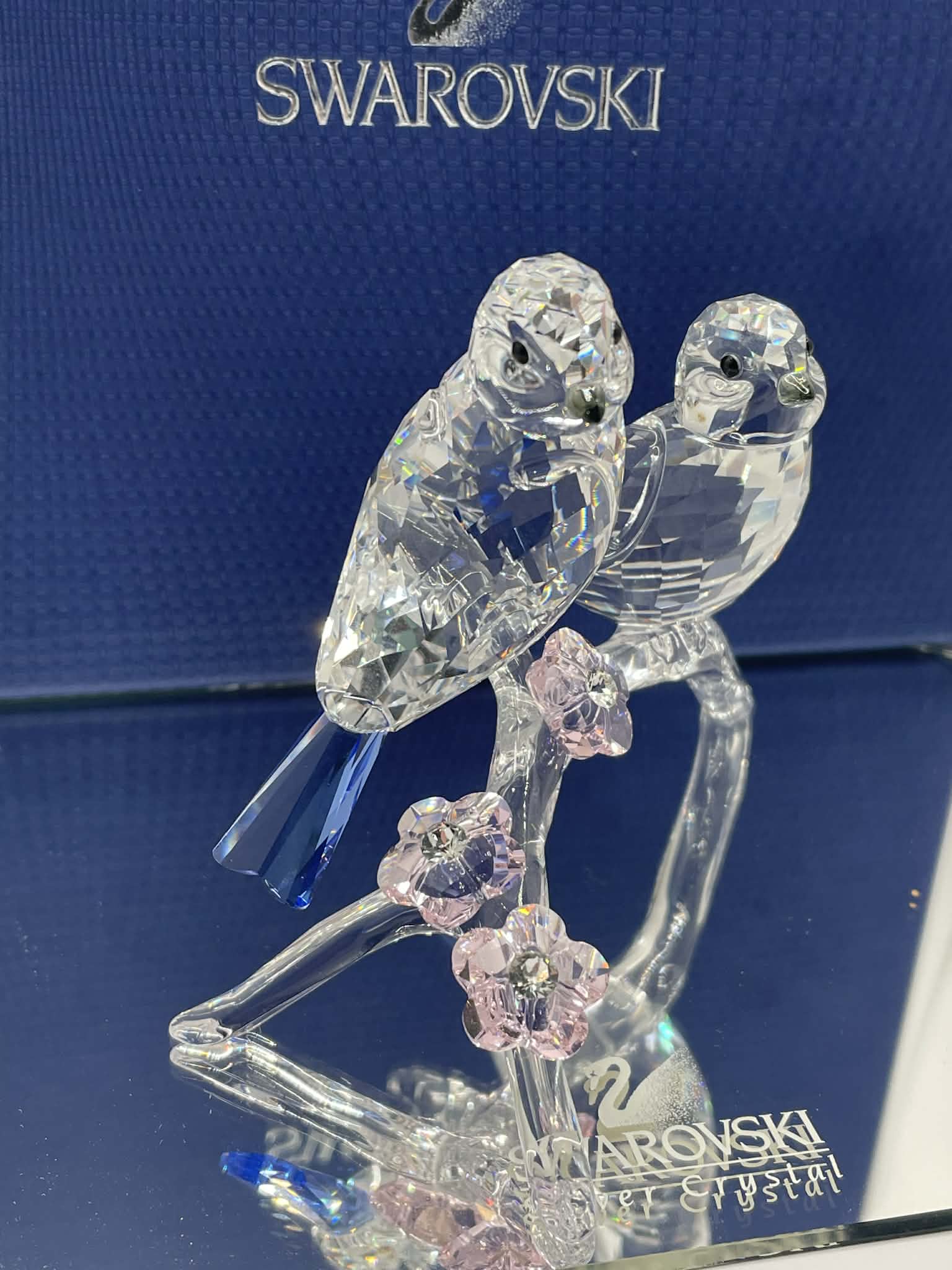 Swarovski Crystal Blue Tits/ Chickadees - Image 4