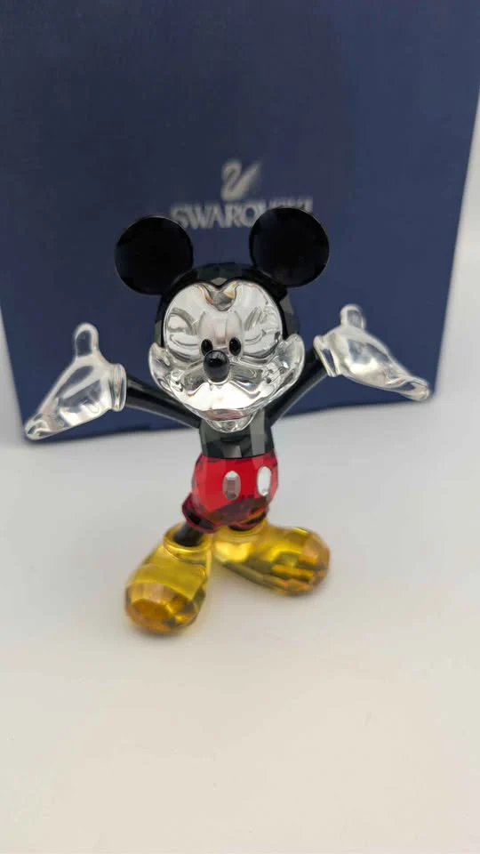 **DEAL** Swarovski Mickey Mouse Crystal Figurine – Disney – Cut Crystal – Boxed - Image 2
