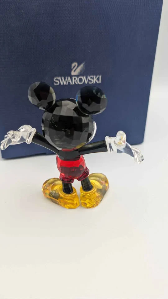 **DEAL** Swarovski Mickey Mouse Crystal Figurine – Disney – Cut Crystal – Boxed - Image 3