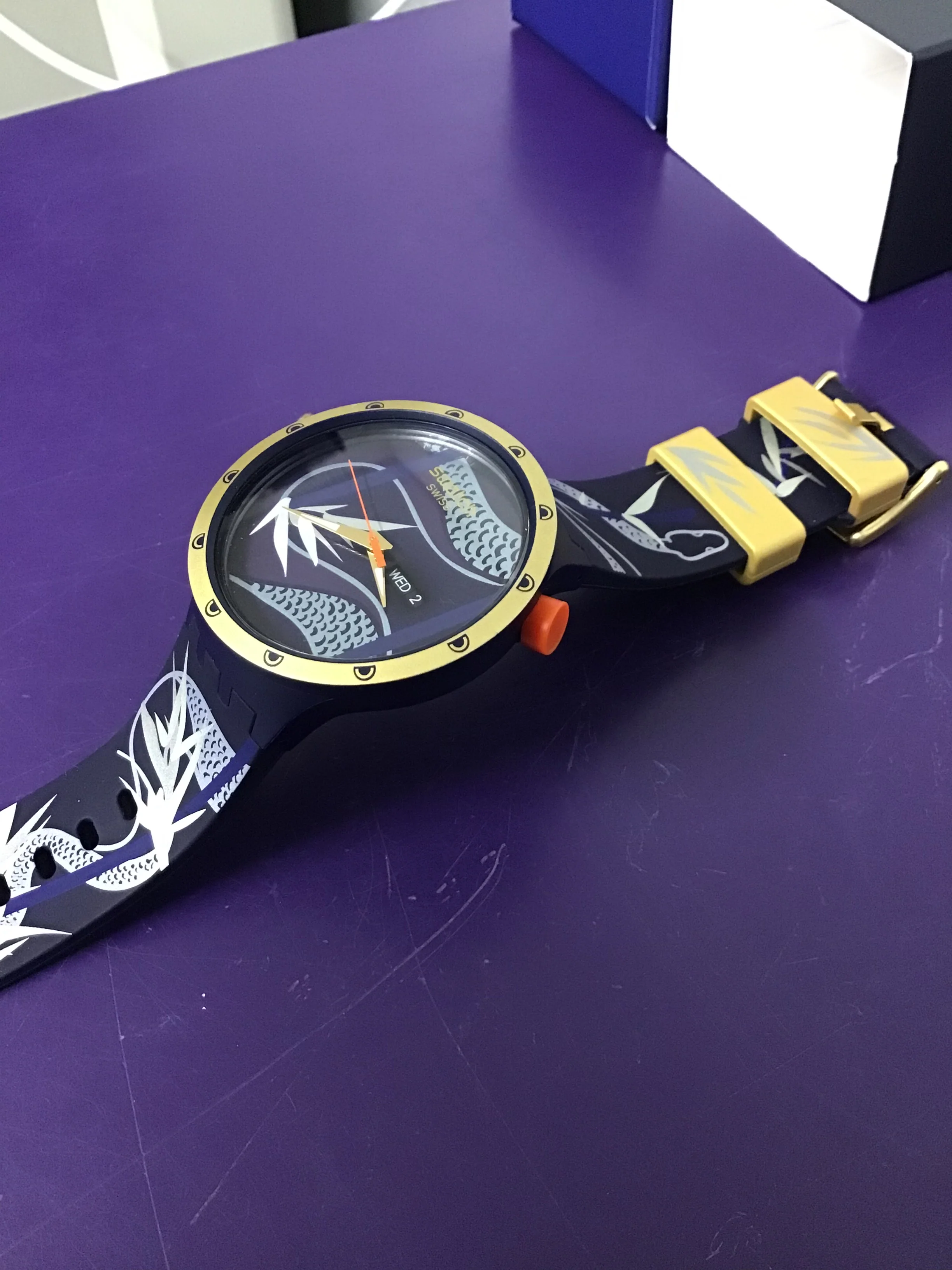 Swatch Blue & Golden Lithe Dancer - Year of the snake, Limited Edition Watch - Image 2