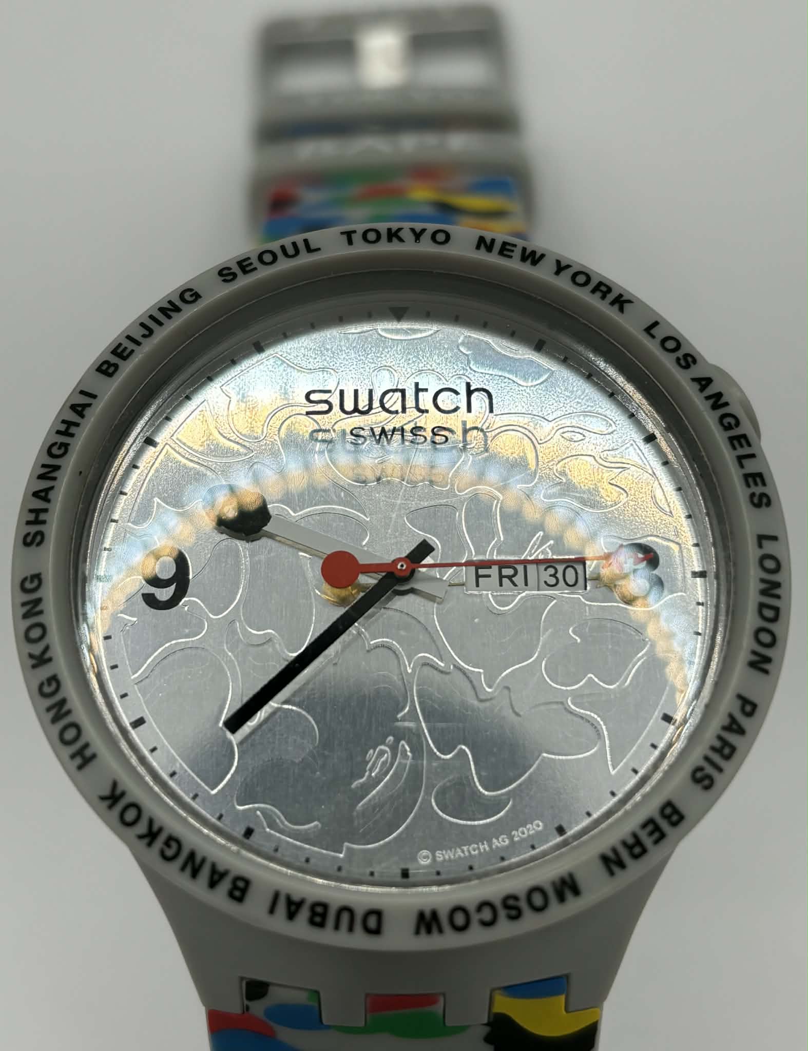 Swatch x BAPE Tokyo watch with generic boxed 47mm Big Bold celebrating the streetwear brand’s home city - Image 2
