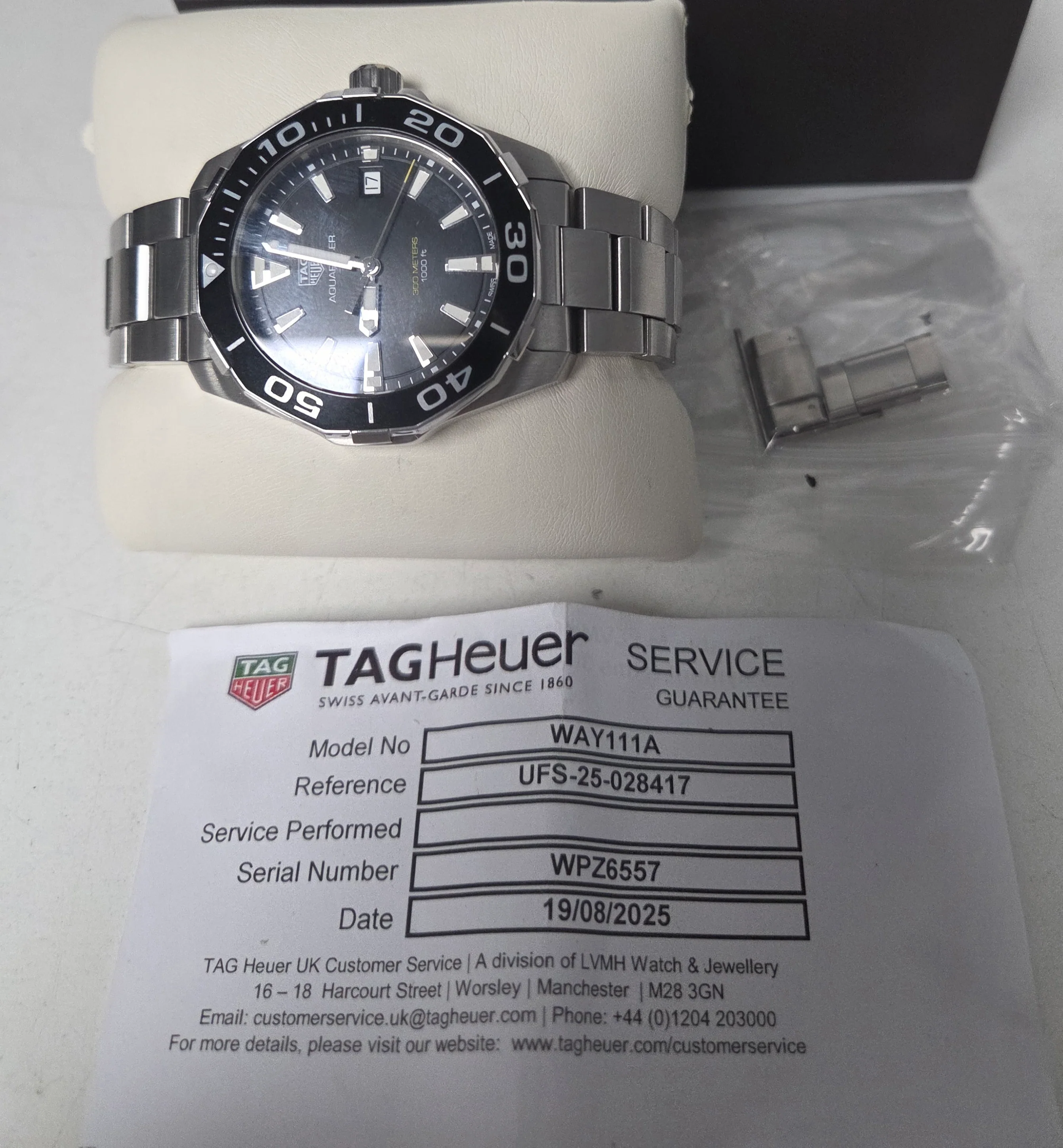 Tag Heuer Aquaracer WAY111A 41mm Stainless Steel Watch - Image 3