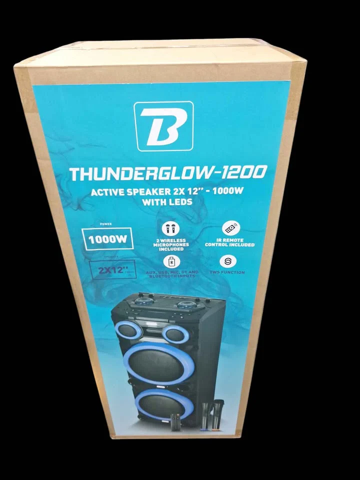 Thunderglow -1200 Active Wireless Speaker With Bluetooth, AUX, MIC & USB *BRAND NEW* - Image 4