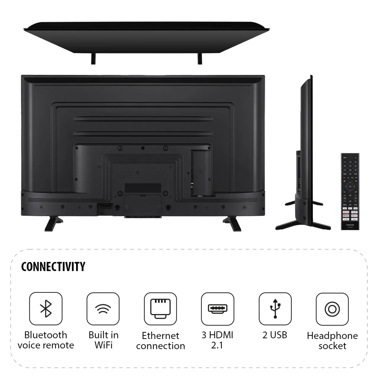 Toshiba 50UV2F53DBU 50 inch 4K Ultra HD HDR Smart LED TV Freely **Collection Only** - Image 2