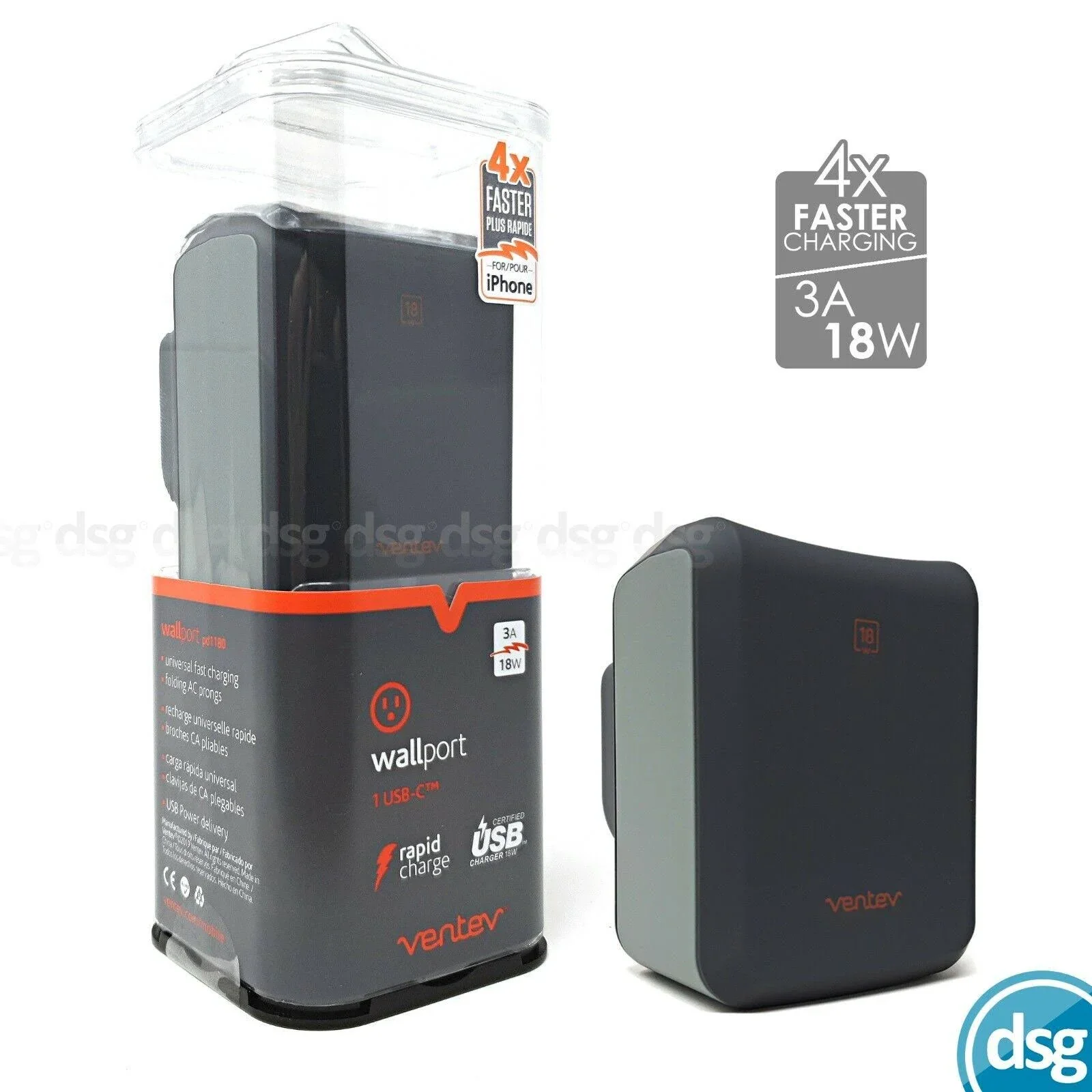 Ventev 18W USB-C Fast Charger - Image 4