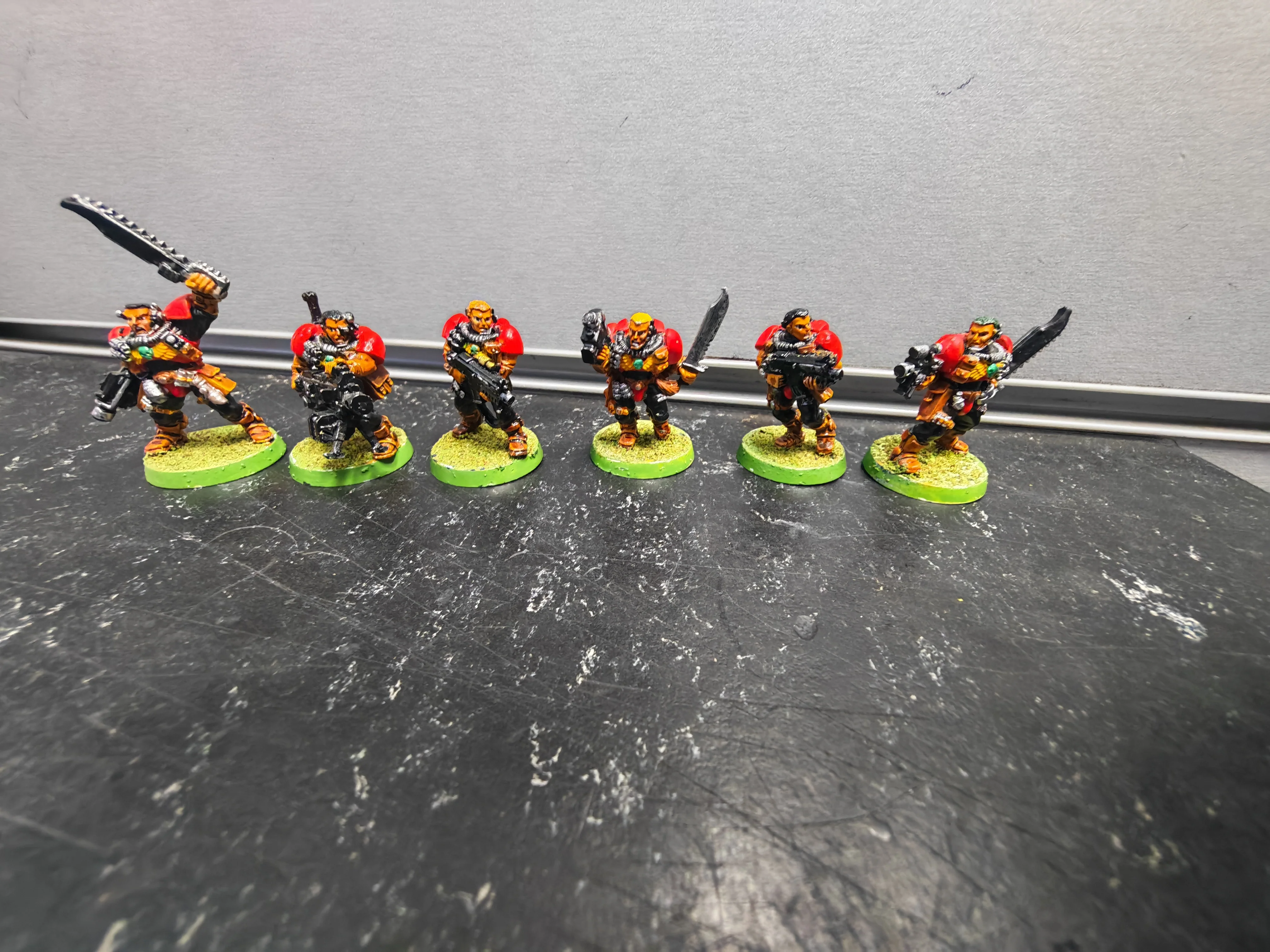 Warhammer 40K Space Marine Devestator Squad Metal OOP 1992