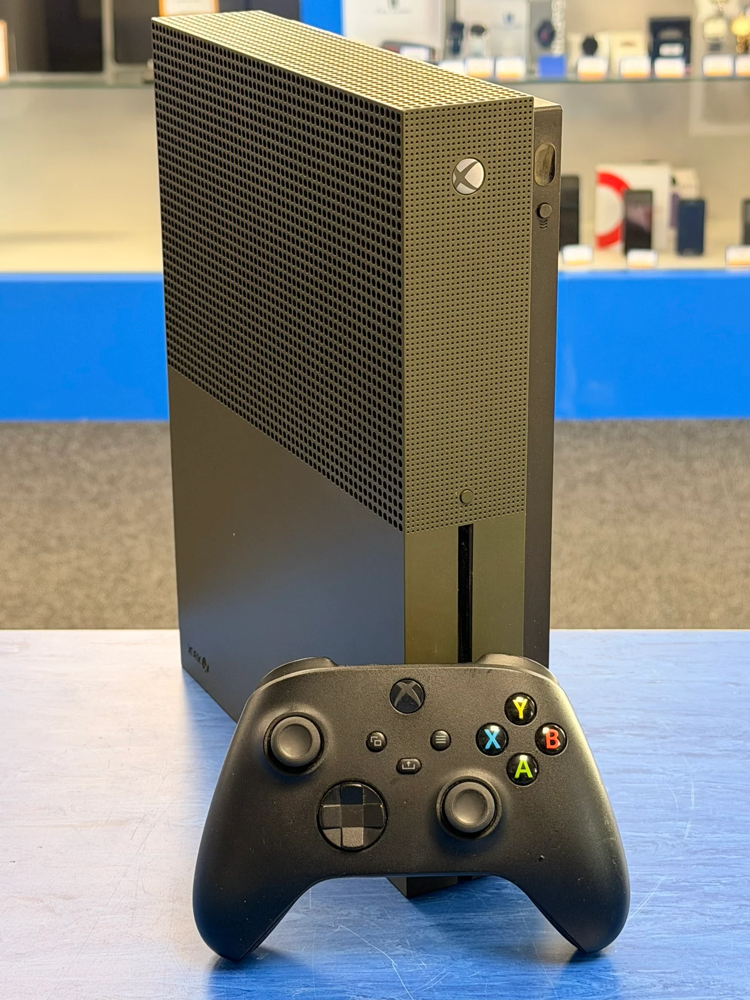 xbox one s 1tb military green console