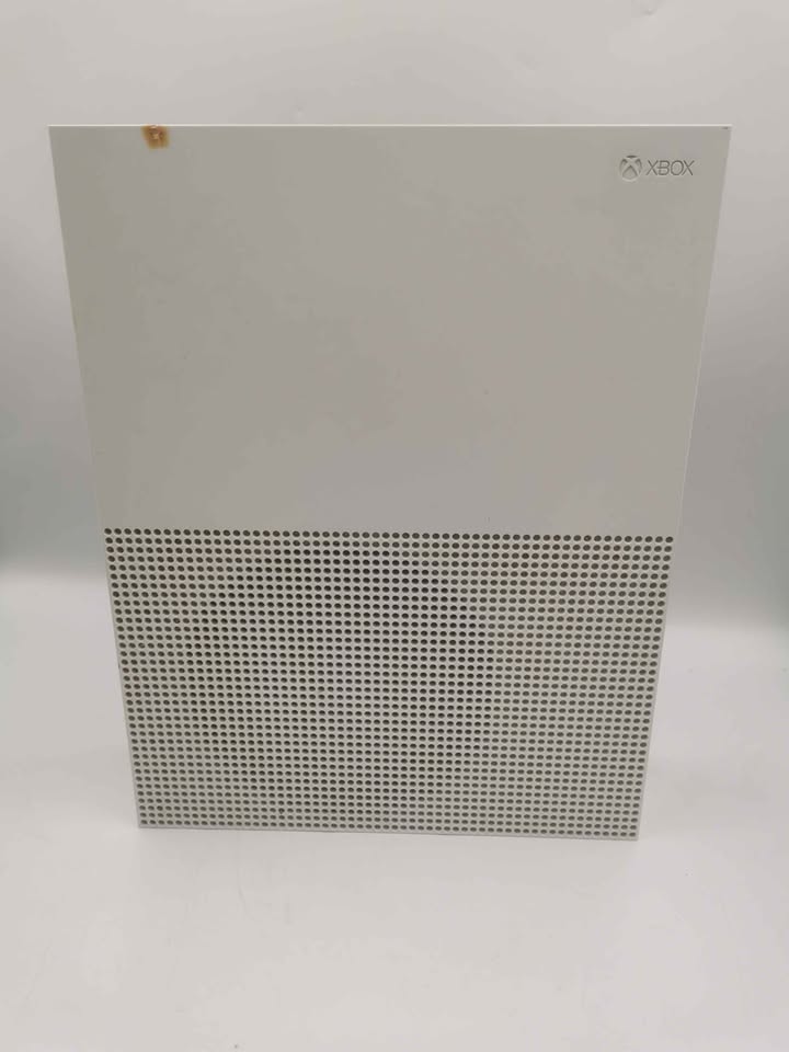 Xbox One S console 500GB white Unboxed with power cables No Controller damage on console cover - Image 4