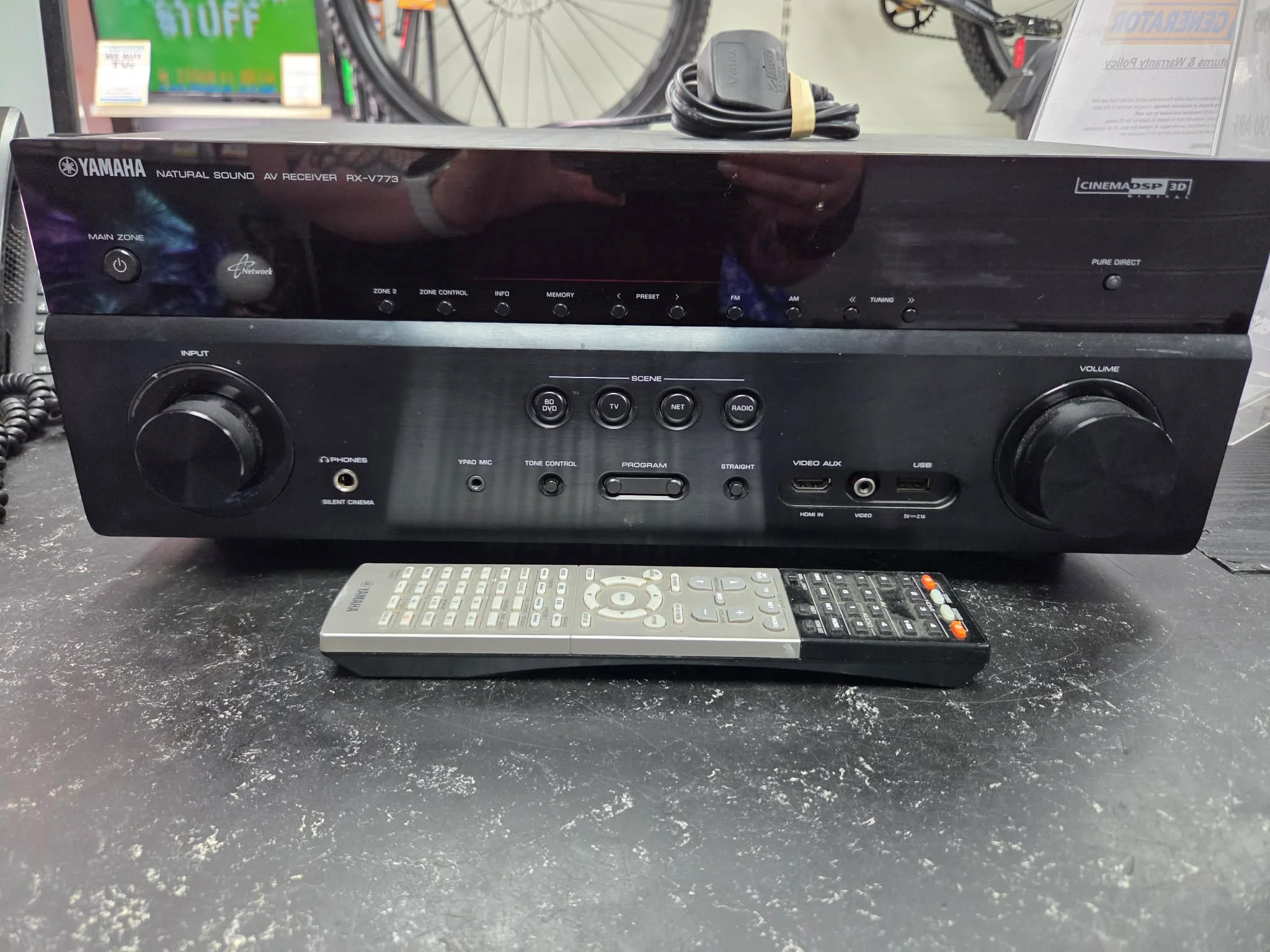 Yamaha RX-V773 AV Receiver With Remote .