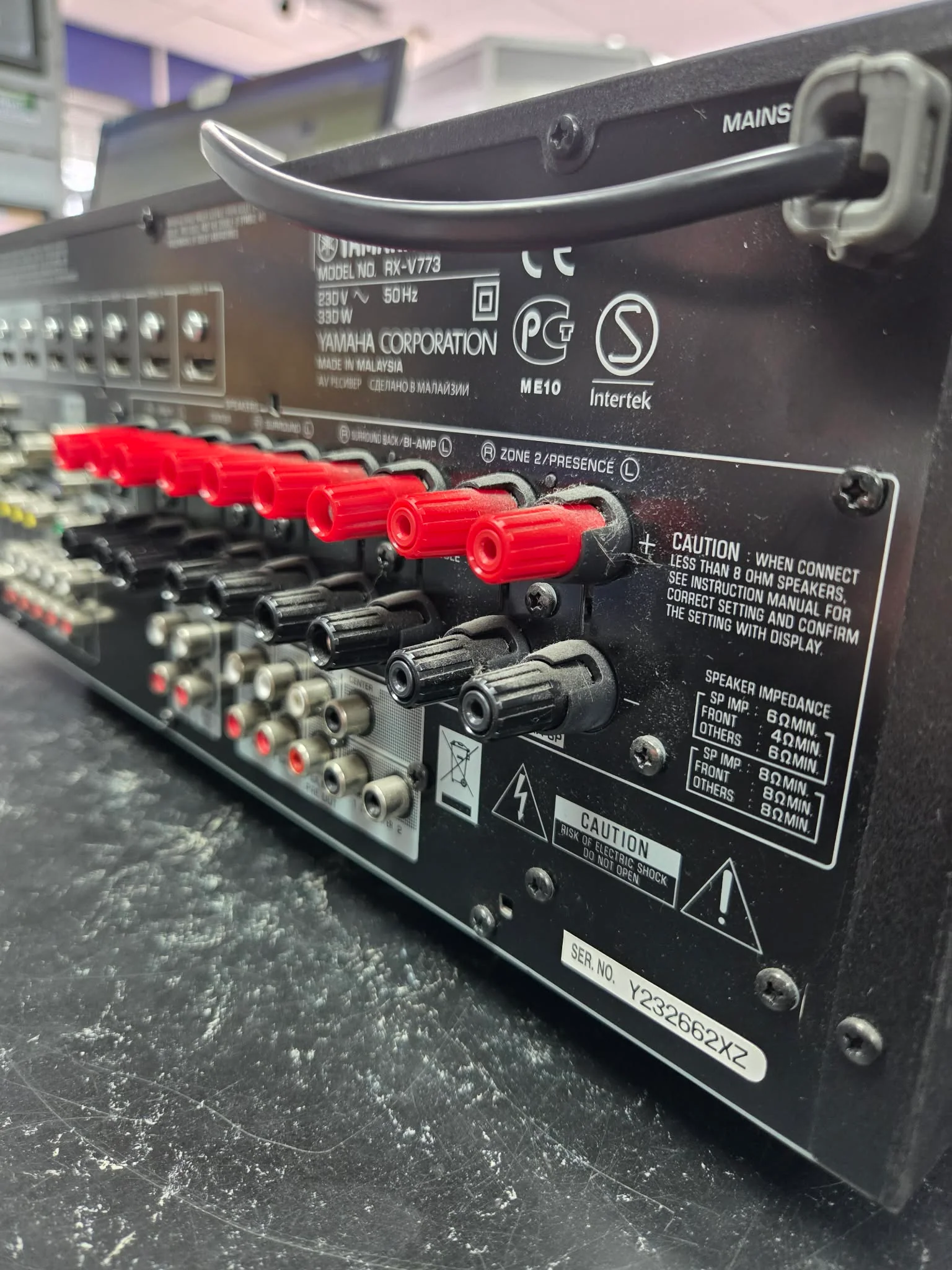 Yamaha RX-V773 AV Receiver With Remote . - Image 4