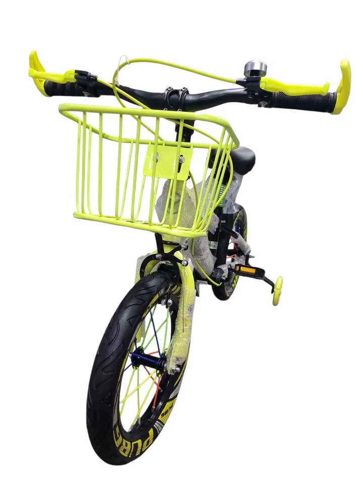 YJT A6 14" Children's Mountain Bike - Neon Yellow & Black **BRAND NEW** - Image 2