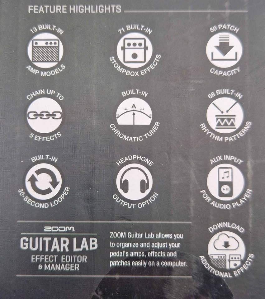 ZOOM G1X FOUR - Guitar Multi-Effects Processor With Expression Pedal - Boxed - Image 4